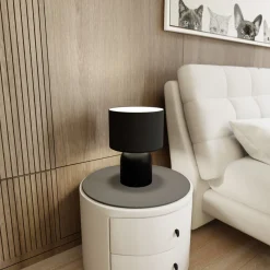 Emibig Bordslampa Aspen Stål Svart | Passande för 1x E27 - Max 15W