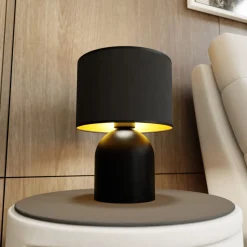 Emibig Bordslampa Aspen Stål Svart | Passande för 1x E27 - Max 15W