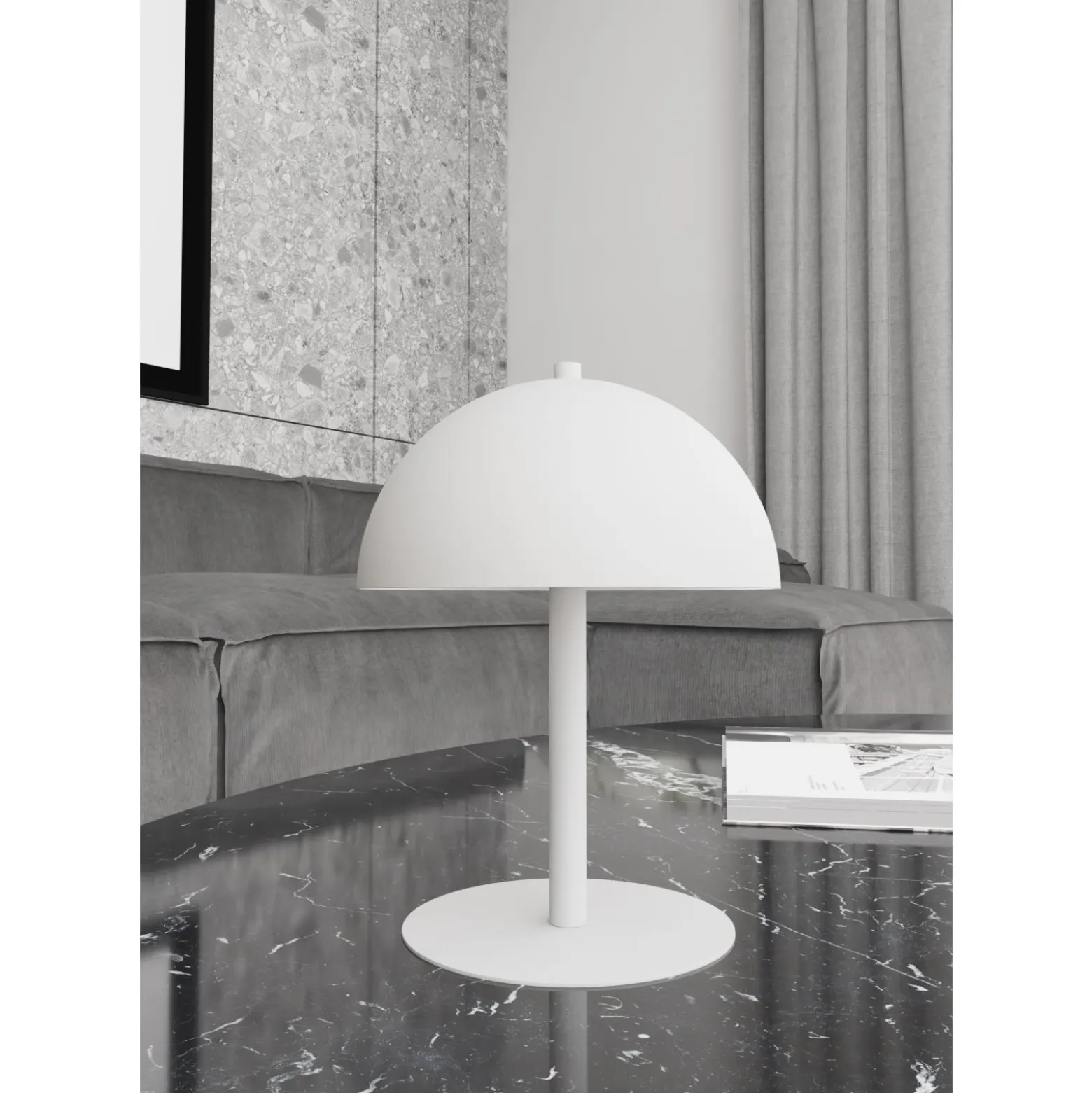 Emibig Bordslampa Mogu Stål Vit | Passande för 2x G9 - Max 8W