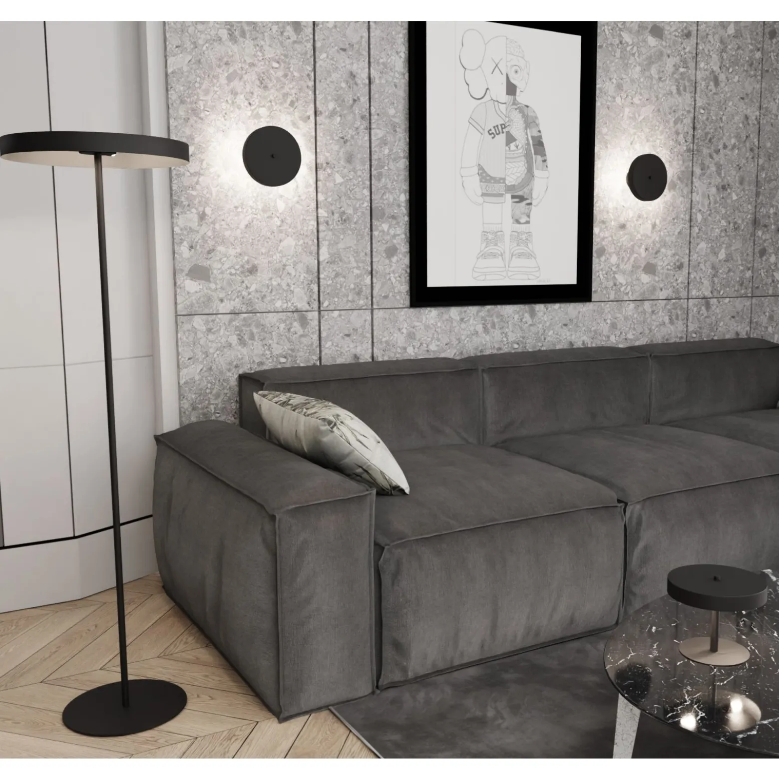 Emibig Bordslampa Nemo Stål Svart | Passande för 2x G9 - Max 8W