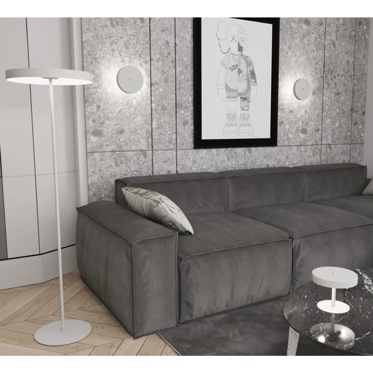 Emibig Bordslampa Nemo Stål Vit | Passande för 2x G9 - Max 8W