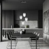 Emibig Pendellampa Astral Stål Svart | Passande för 4x E14 - Max 10W