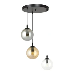 Emibig Pendellampa Cosmo Stål Svart | Passande för 3x E14 - Max 10W