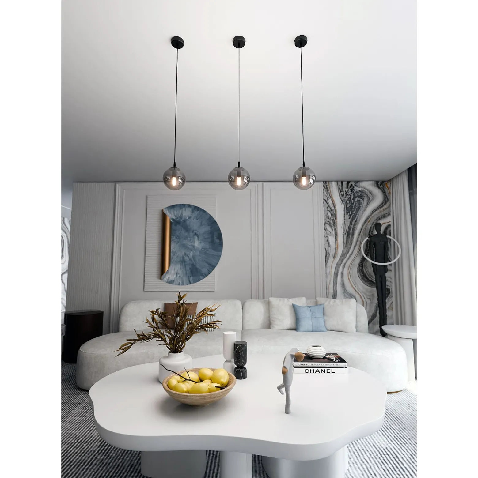Emibig Pendellampa Cosmo Stål Svart | Passande för 1x E14 - Max 10W