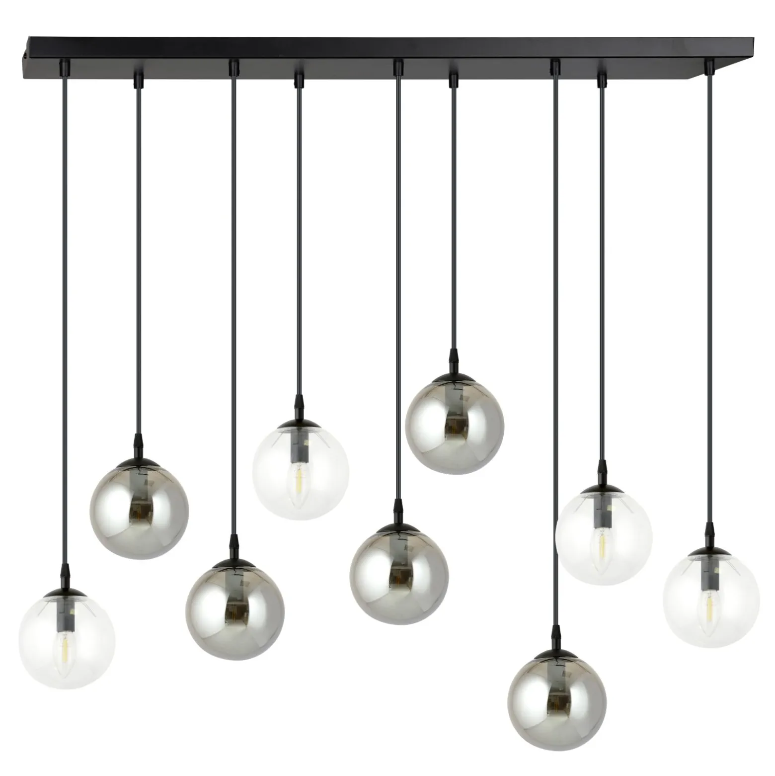Emibig Pendellampa Cosmo Stål Svart | Passande för 9x E14 - Max 10W