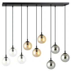 Emibig Pendellampa Cosmo Stål Svart | Passande för 9x E14 - Max 10W