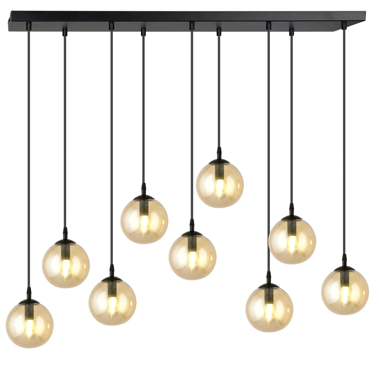 Emibig Pendellampa Cosmo Stål Svart | Passande för 9x E14 - Max 10W