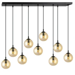 Emibig Pendellampa Cosmo Stål Svart | Passande för 9x E14 - Max 10W