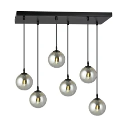 Emibig Pendellampa Cosmo Stål Svart | Passande för 6x E14 - Max 10W