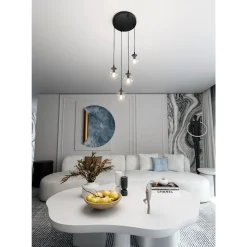 Emibig Pendellampa Cosmo Stål Svart | Passande för 4x E14 - Max 10W