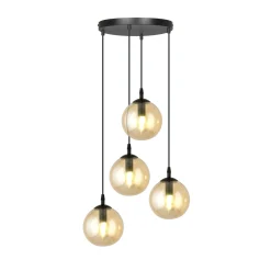 Emibig Pendellampa Cosmo Stål Svart | Passande för 4x E14 - Max 10W