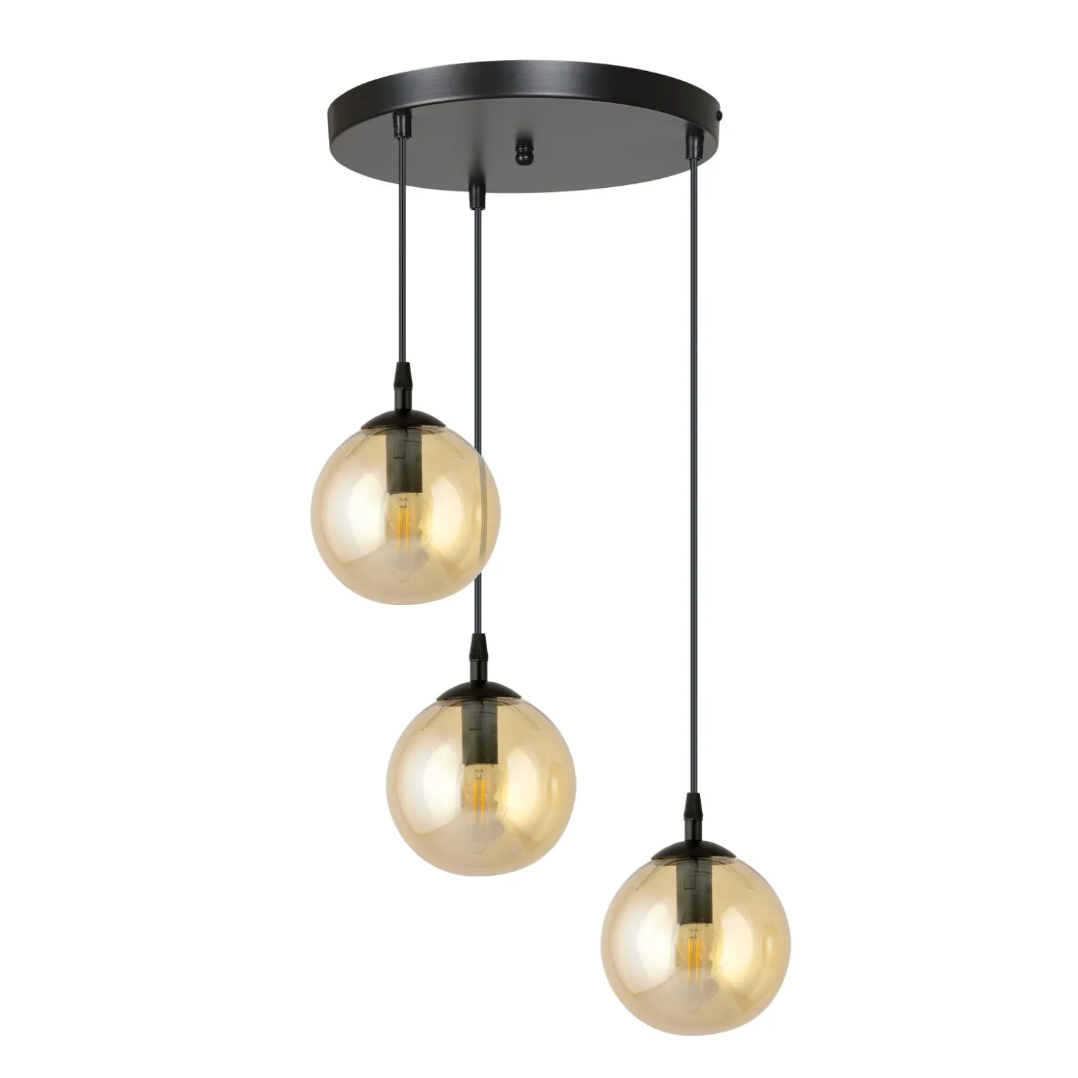 Emibig Pendellampa Cosmo Stål Svart | Passande för 3x E14 - Max 10W