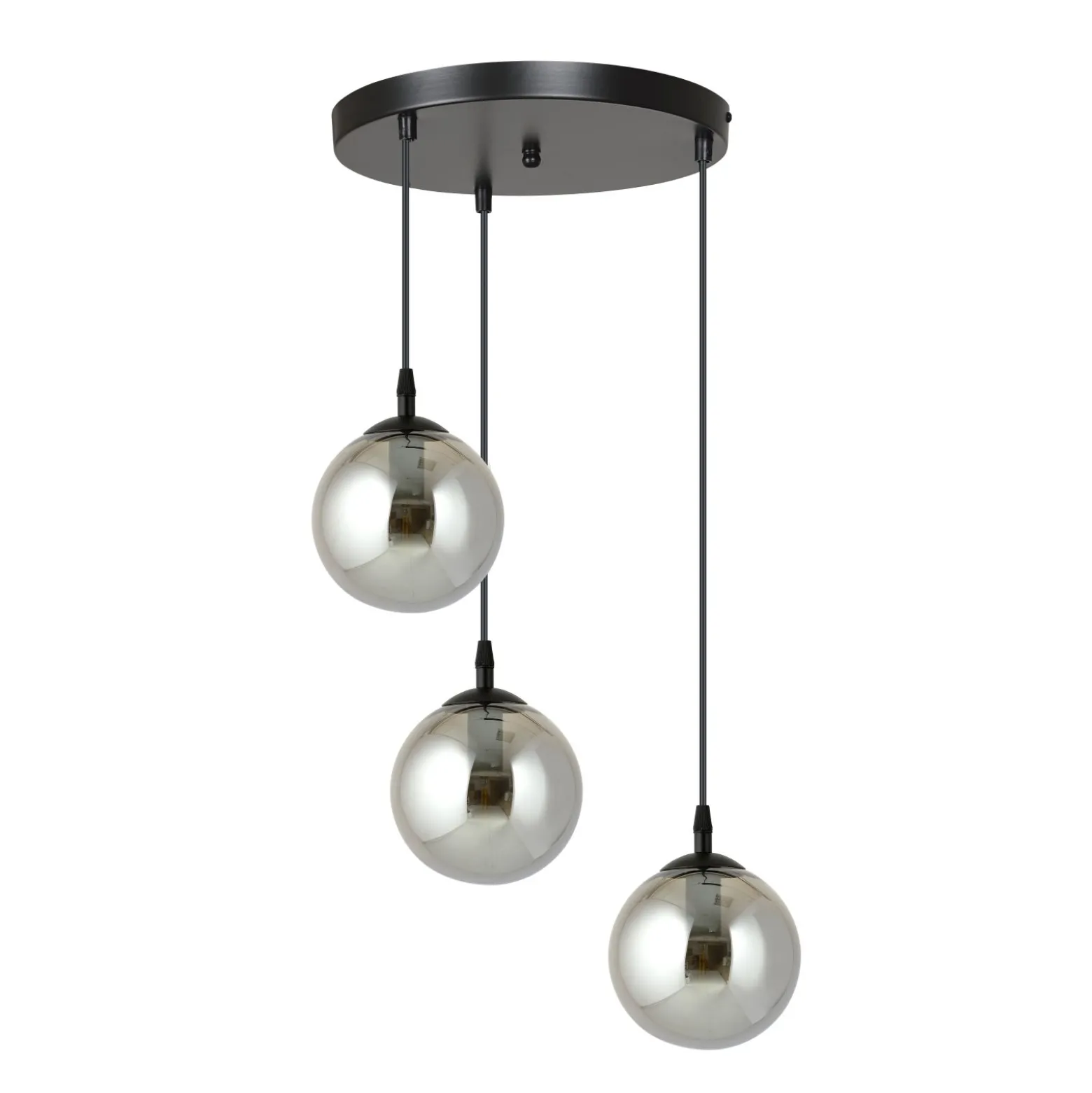Emibig Pendellampa Cosmo Stål Svart | Passande för 3x E14 - Max 10W