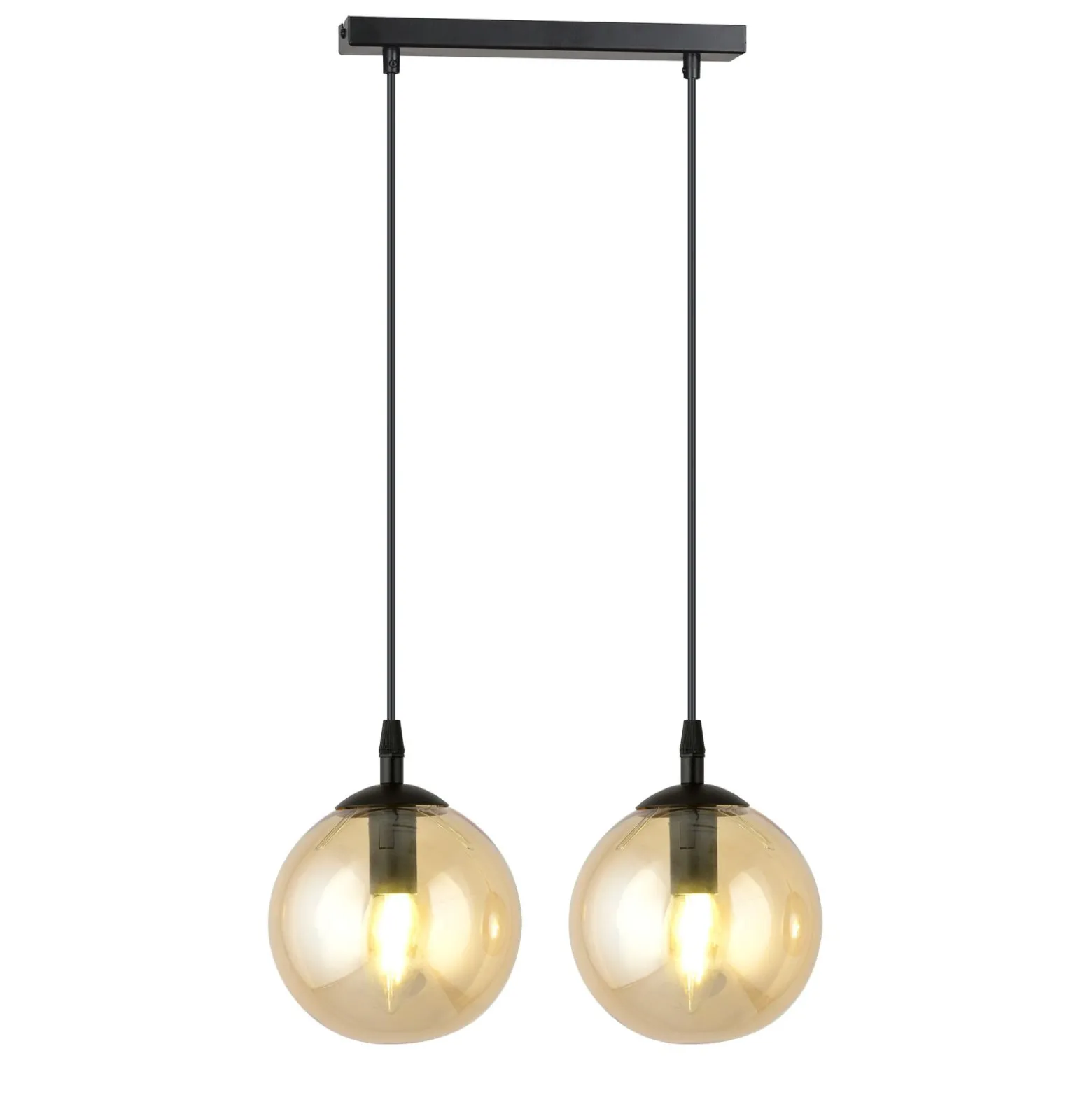 Emibig Pendellampa Cosmo Stål Svart | Passande för 2x E14 - Max 10W