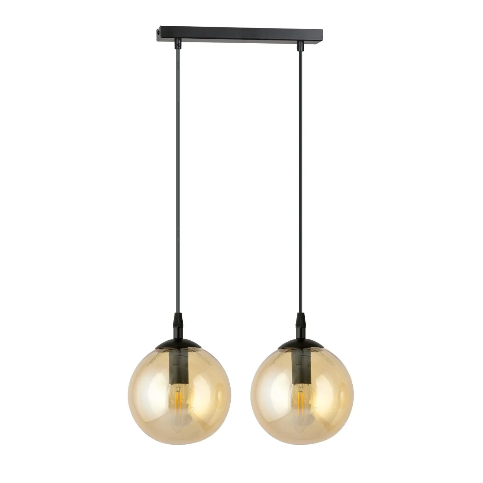 Emibig Pendellampa Cosmo Stål Svart | Passande för 2x E14 - Max 10W