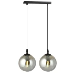 Emibig Pendellampa Cosmo Stål Svart | Passande för 2x E14 - Max 10W