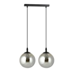 Emibig Pendellampa Cosmo Stål Svart | Passande för 2x E14 - Max 10W