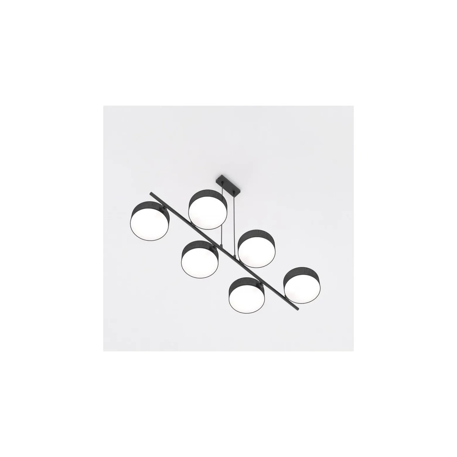 Emibig Pendellampa Drumz Stål Svart | Passande för 6x E14 - Max 10W