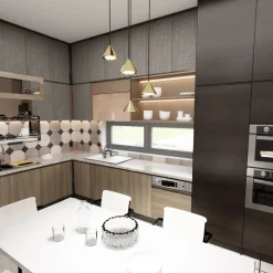 Emibig Pendellampa Elit Stål Guld | Passande för 4x GX53 - Max 10W