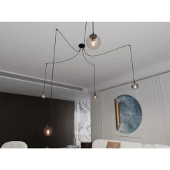 Emibig Pendellampa Gigi Stål Svart | Passande för 5x E14 - Max 10W