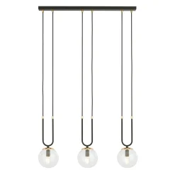 Emibig Pendellampa Glam Stål Svart | Passande för 3x E14 - Max 10W