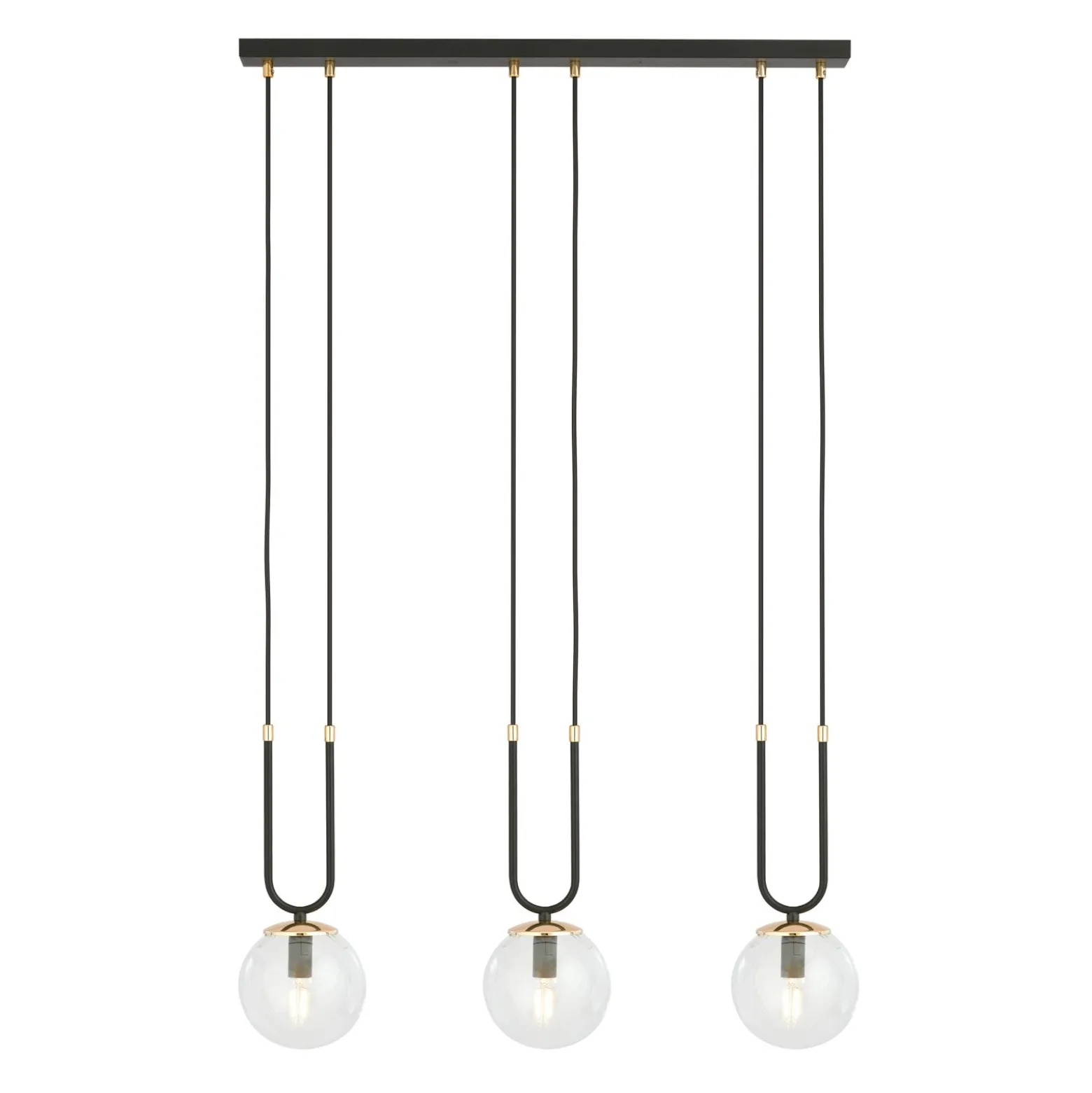Emibig Pendellampa Glam Stål Svart | Passande för 3x E14 - Max 10W