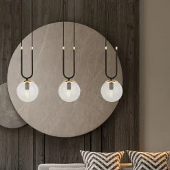 Emibig Pendellampa Glam Stål Svart | Passande för 3x E14 - Max 10W