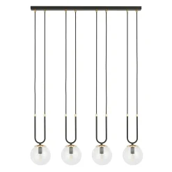 Emibig Pendellampa Glam Stål Svart | Passande för 4x E14 - Max 10W