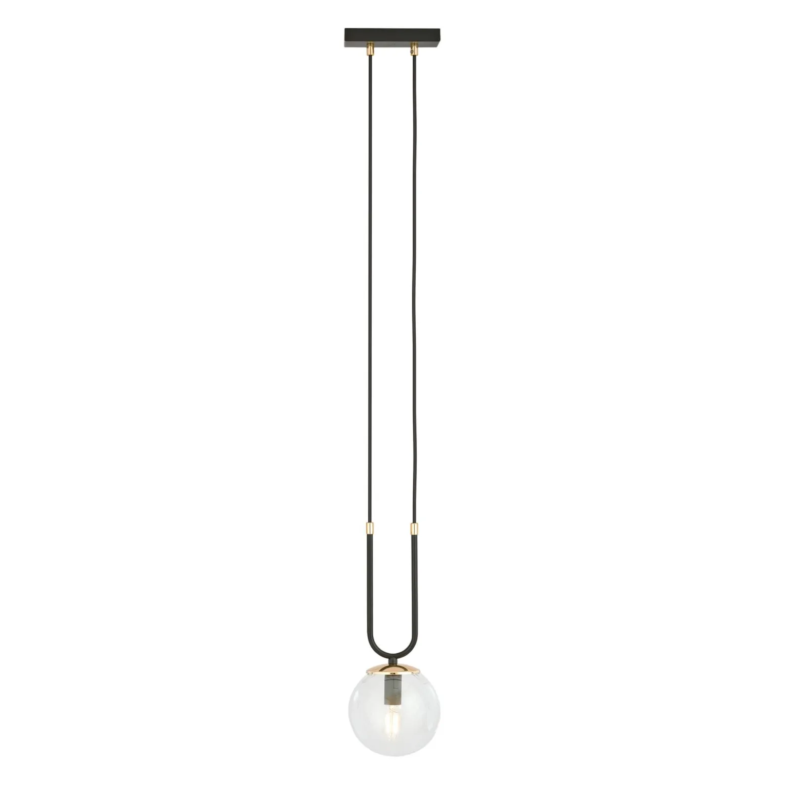 Emibig Pendellampa Glam Stål Svart | Passande för 1x E14 - Max 10W