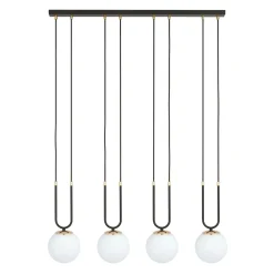 Emibig Pendellampa Glam Stål Svart | Passande för 4x E14 - Max 10W