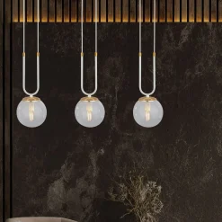 Emibig Pendellampa Glam Stål Vit | Passande för 3x E14 - Max 10W