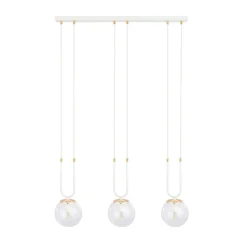 Emibig Pendellampa Glam Stål Vit | Passande för 3x E14 - Max 10W