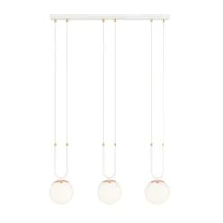 Emibig Pendellampa Glam Stål Vit | Passande för 3x E14 - Max 10W