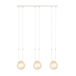 Emibig Pendellampa Glam Stål Vit | Passande för 3x E14 - Max 10W