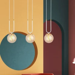 Emibig Pendellampa Glam Stål Vit | Passande för 3x E14 - Max 10W
