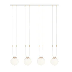 Emibig Pendellampa Glam Stål Vit | Passande för 4x E14 - Max 10W