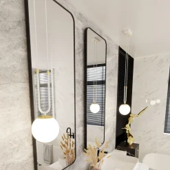 Emibig Pendellampa Glam Stål Vit | Passande för 1x E14 - Max 10W