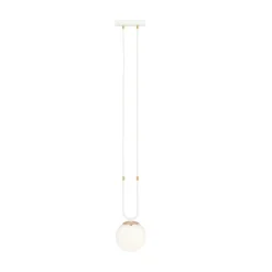 Emibig Pendellampa Glam Stål Vit | Passande för 1x E14 - Max 10W