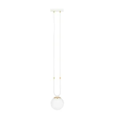 Emibig Pendellampa Glam Stål Vit | Passande för 1x E14 - Max 10W