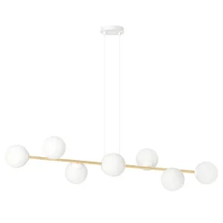 Emibig Pendellampa Gravity Stål Vit | Passande för 8x E14 - Max 10W
