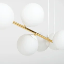 Emibig Pendellampa Gravity Stål Vit | Passande för 8x E14 - Max 10W