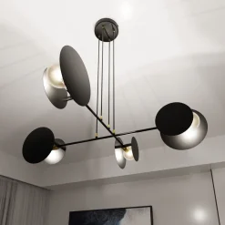 Emibig Pendellampa Idea Stål Svart | Passande för 4x E27 - Max 10W