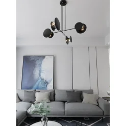 Emibig Pendellampa Idea Stål Svart | Passande för 4x E27 - Max 10W