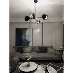 Emibig Pendellampa Idea Stål Svart | Passande för 4x E27 - Max 10W