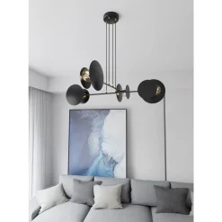 Emibig Pendellampa Idea Stål Svart | Passande för 4x E27 - Max 10W