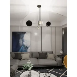 Emibig Pendellampa Idea Stål Svart | Passande för 4x E27 - Max 10W