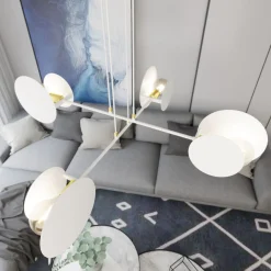 Emibig Pendellampa Idea Stål Vit | Passande för 4x E27 - Max 10W