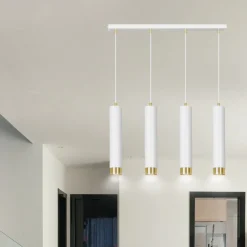 Emibig Pendellampa Kibo Stål Vit | Passande för 4x GU10 - Max 10W