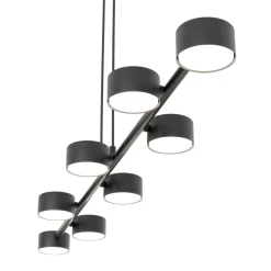 Emibig Pendellampa Megara Stål Svart | Passande för 8x GX53 - Max 12W