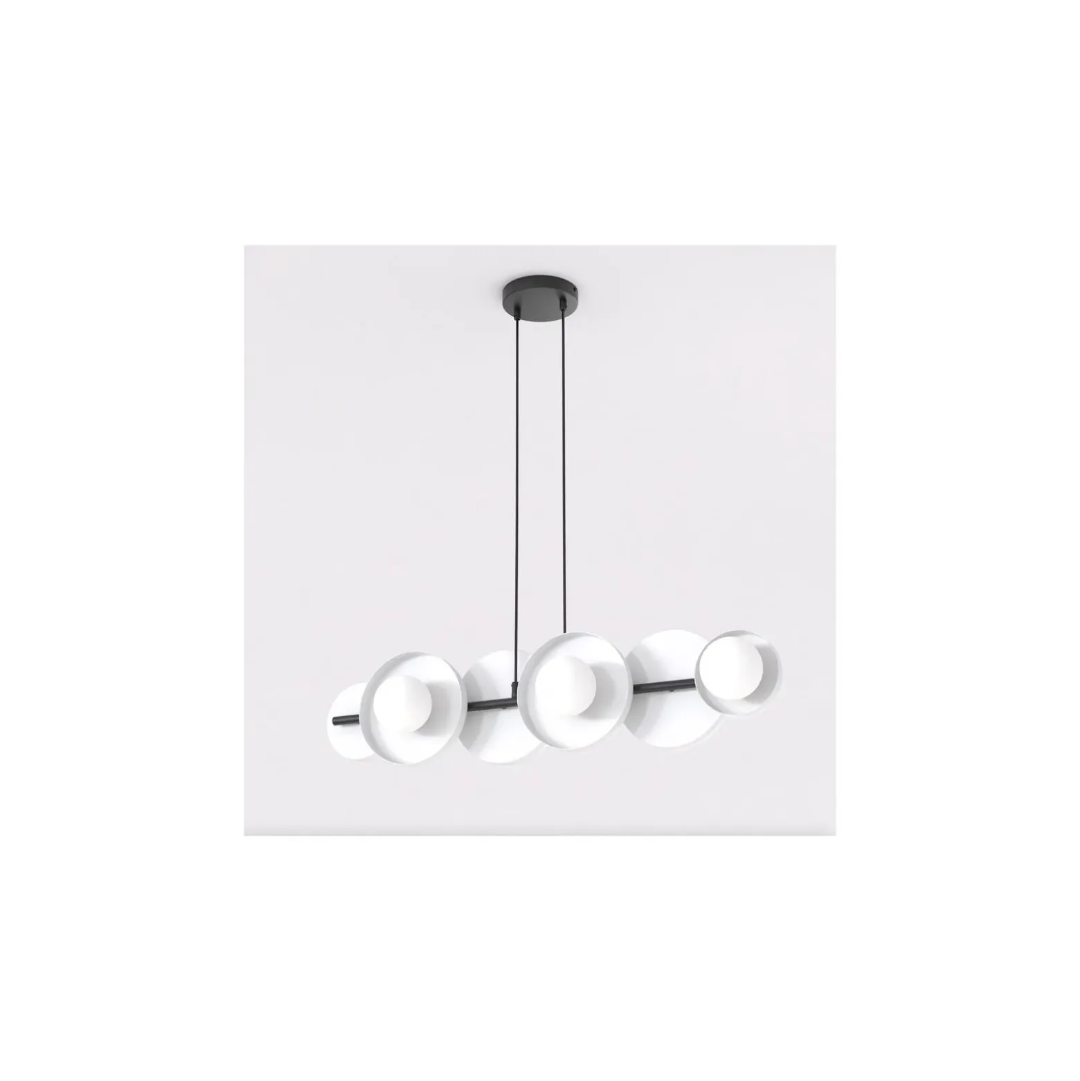 Emibig Pendellampa Model Stål Vit | Passande för 6x G9 - Max 8W